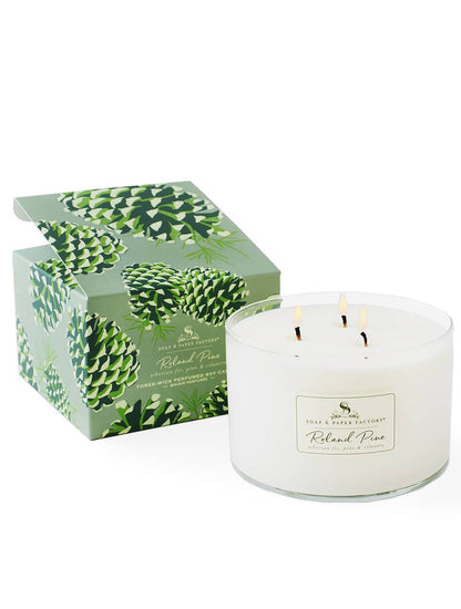 Roland Pine 3-Wick Soy Candle