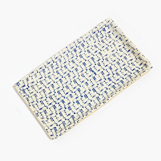 Terrafirma Ceramics - Small Cobalt Maze Tasting Tray