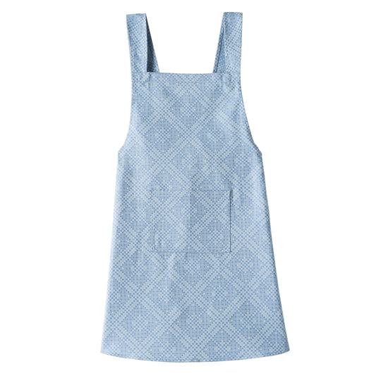 Essentiel Graphique Wrap Apron Blue