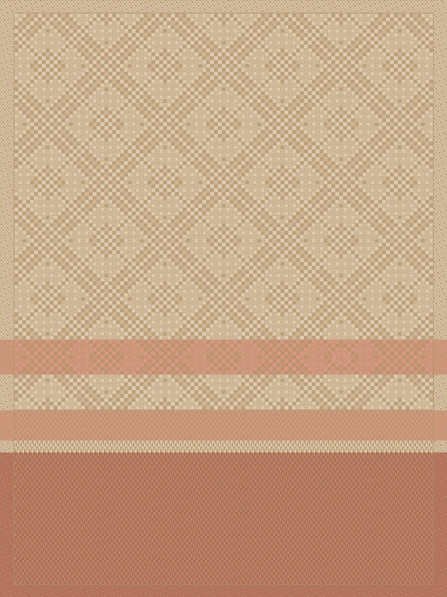 Essentiel Graphique Terracotta Tea Towel