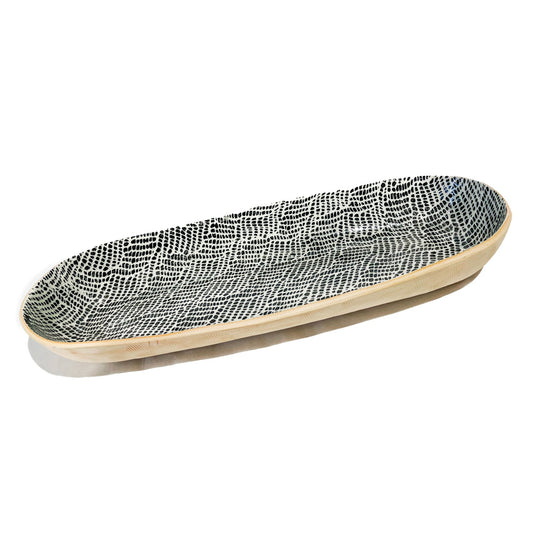 Terrafirma Ceramics - Black Braid Baguette Basket