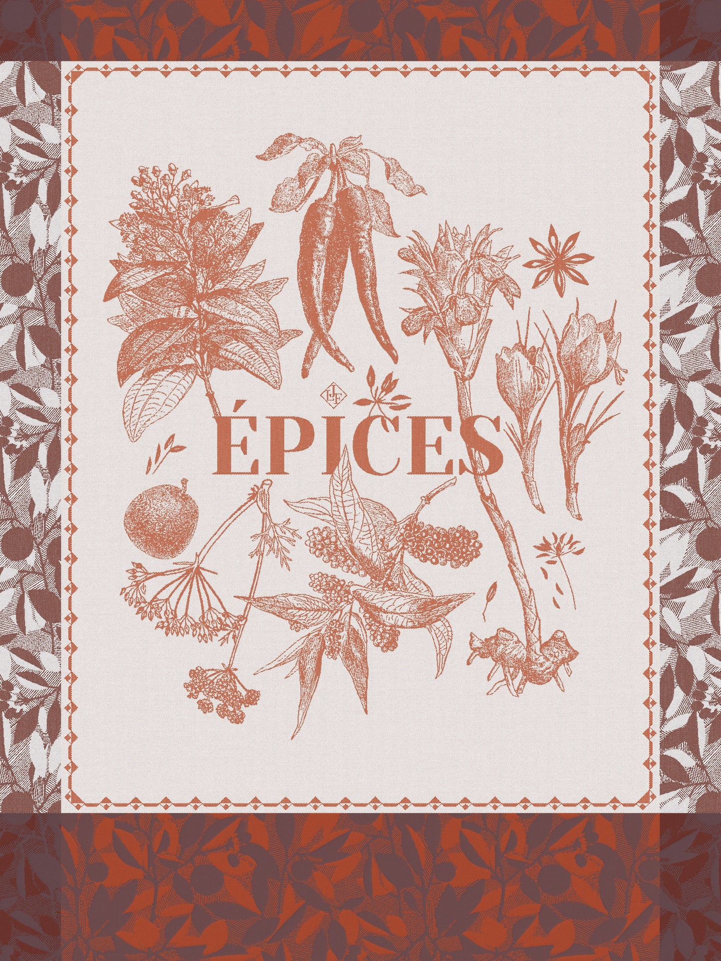 Epices & Aromates Red Tea Towel