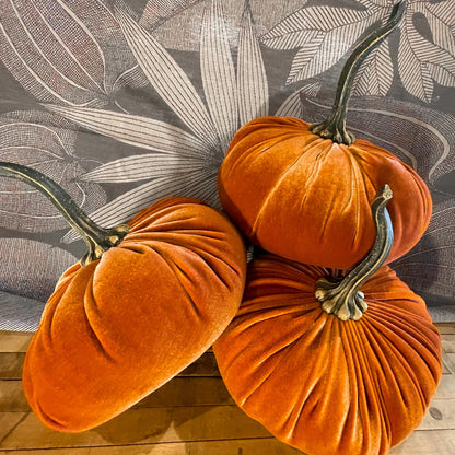 Large Velvet Pumpkin