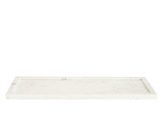 White Long Marble Bathroom Accessory & Soap Holder