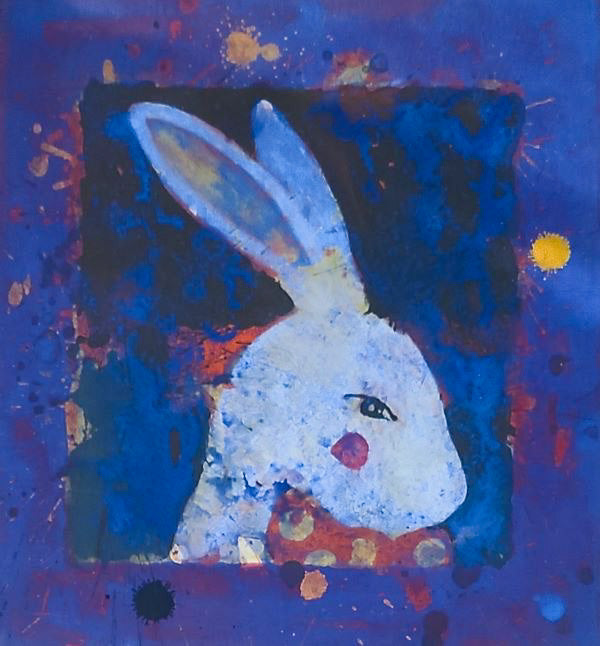 Abstract Rabbit Painting