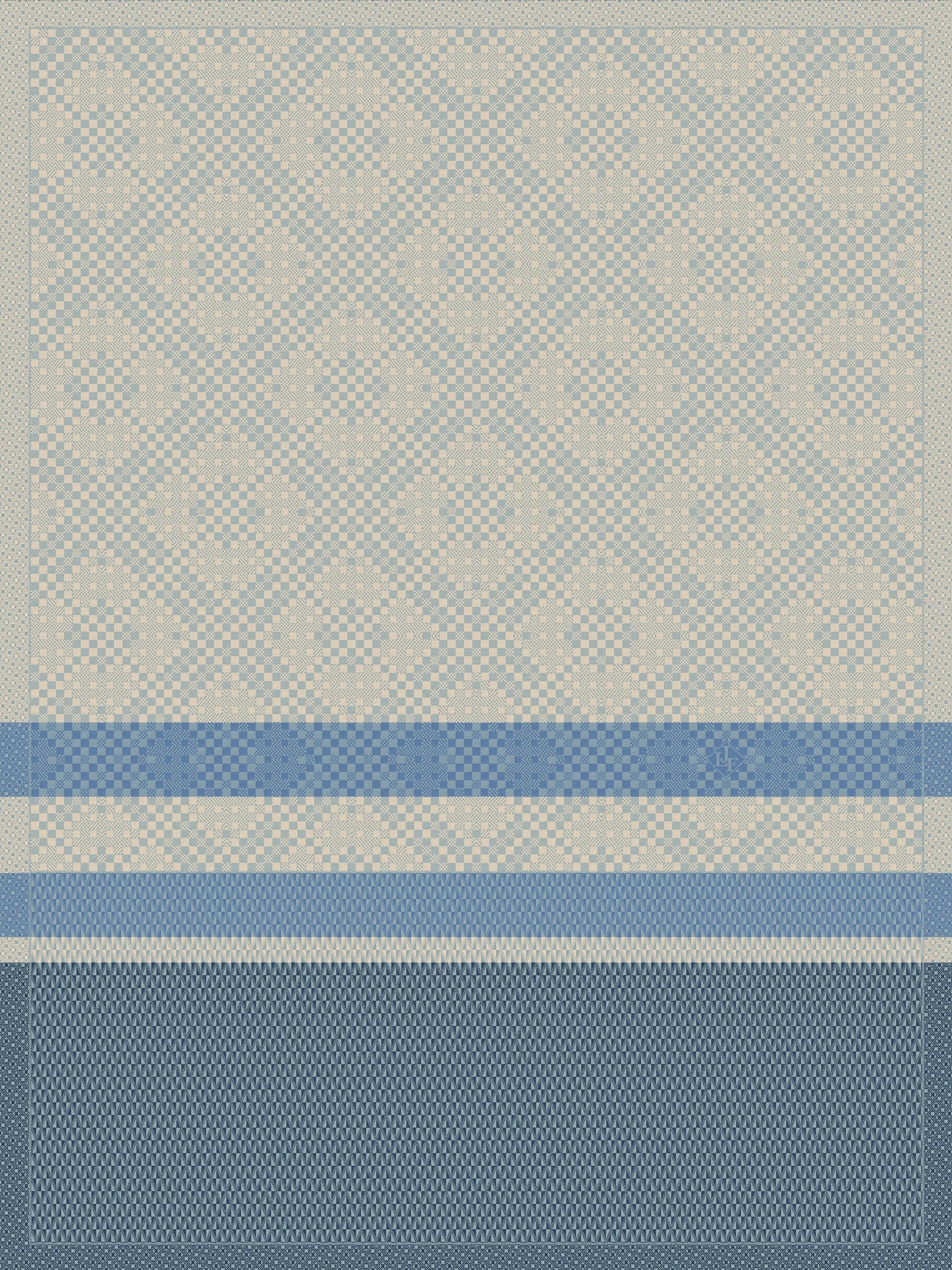 Essentiel Graphique Blue Tea Towel