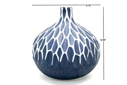 Congo Blue Porcelain Bud Vase