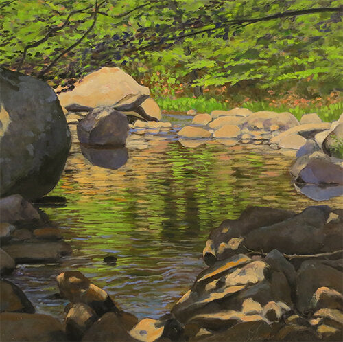 Quiet Pool, Oil Painting