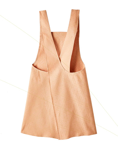 Essentiel Graphique Wrap Apron Terracotta