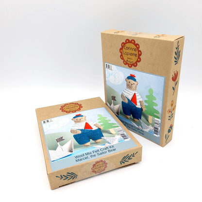 Marcel The Sailor Bear Embroidery Craft Kit