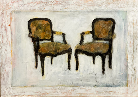 Chairs for Malevich, Acrylic Painting
