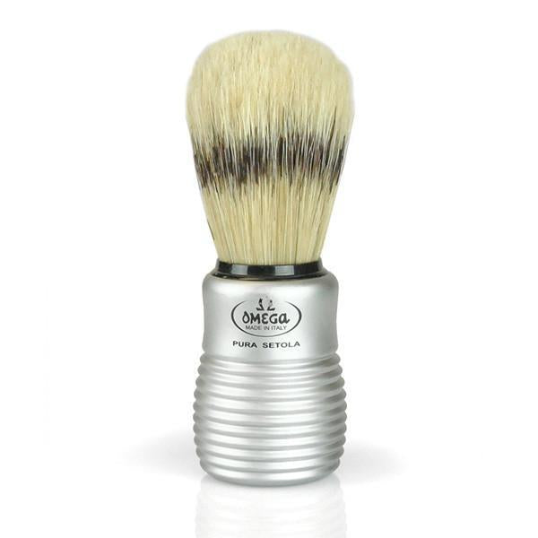 Boar Bristle Shave Brush with Aluminum Handle - r. h. ballard shop