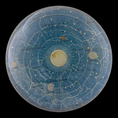 Blue Universe Dome Paperweight, 3.5in x 1.5in