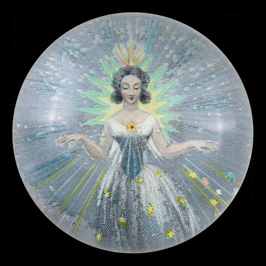 la Bonne Etoile Dome Paperweight, 3.5in x 1.5in