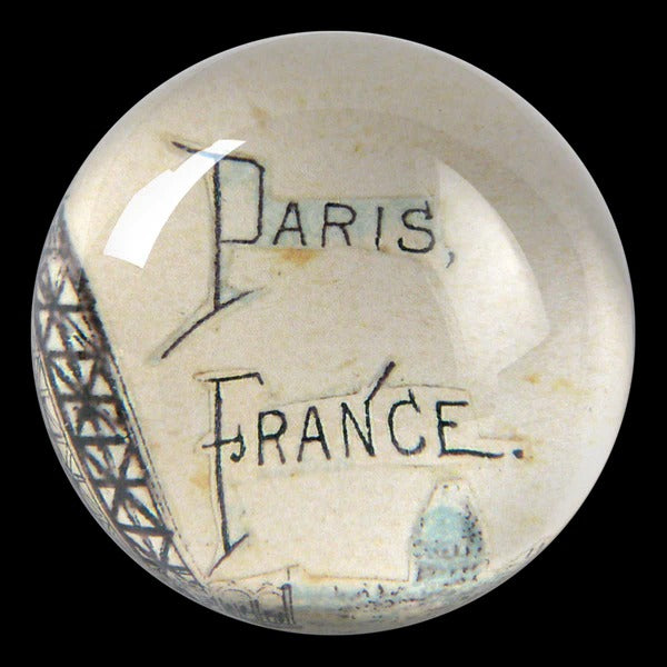 Paris, France Dome Paperweight, 3.5in x 1.5in