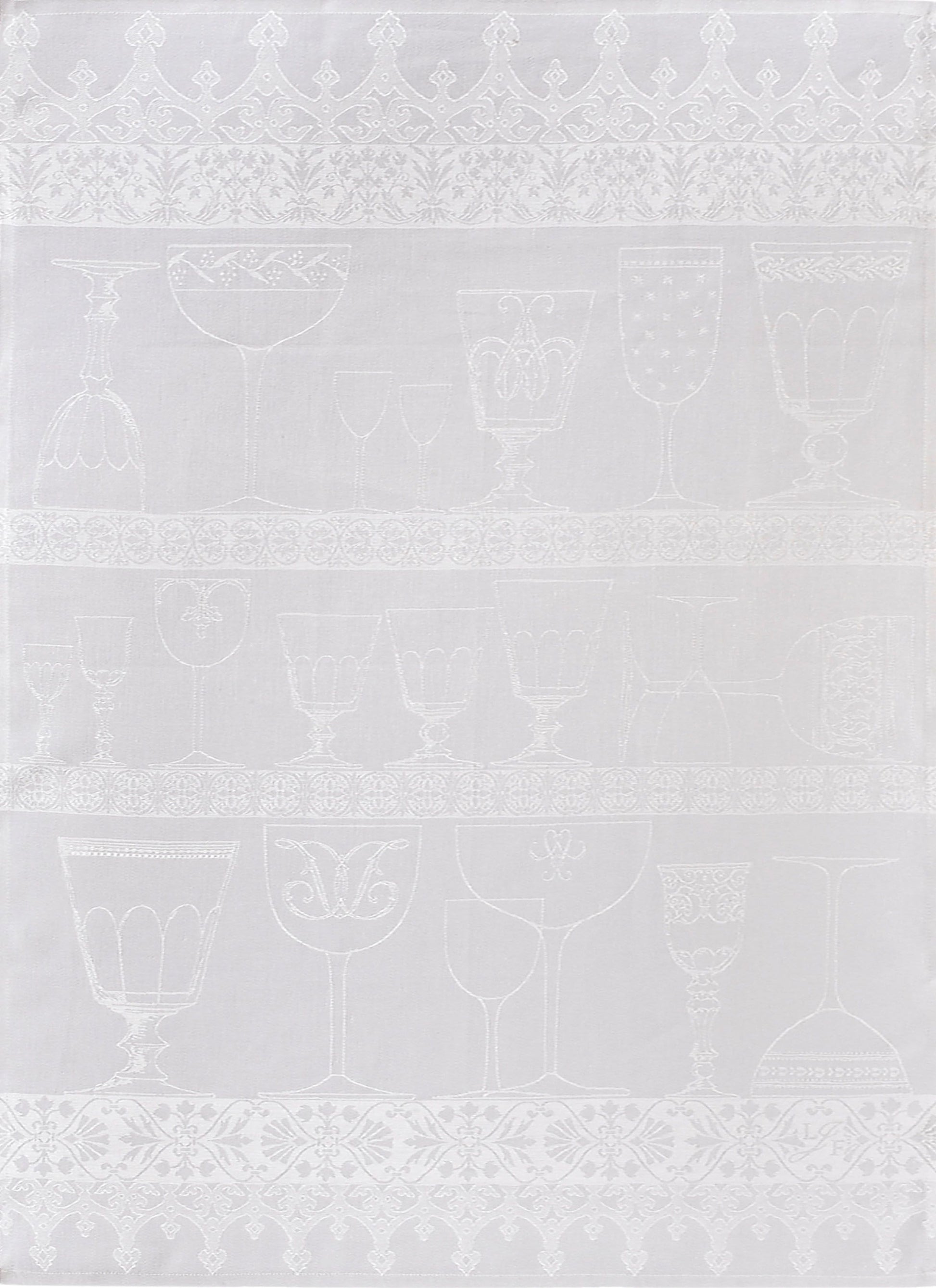Cristal Linen White Towel - r. h. ballard shop