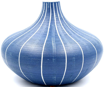 Large Monique Blue Porcelain Vase