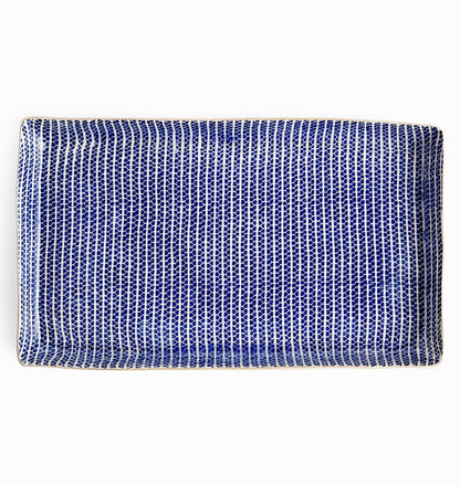 Terrafirma Ceramics - Cobalt Strata Large Tray