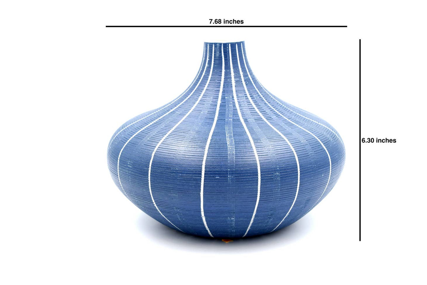 Large Monique Blue Porcelain Vase
