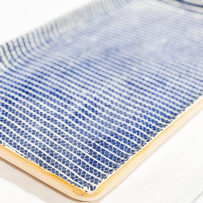 Terrafirma Ceramics - Cobalt Strata Large Tray