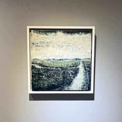 Winter Harbor Boat Canal, Encaustic