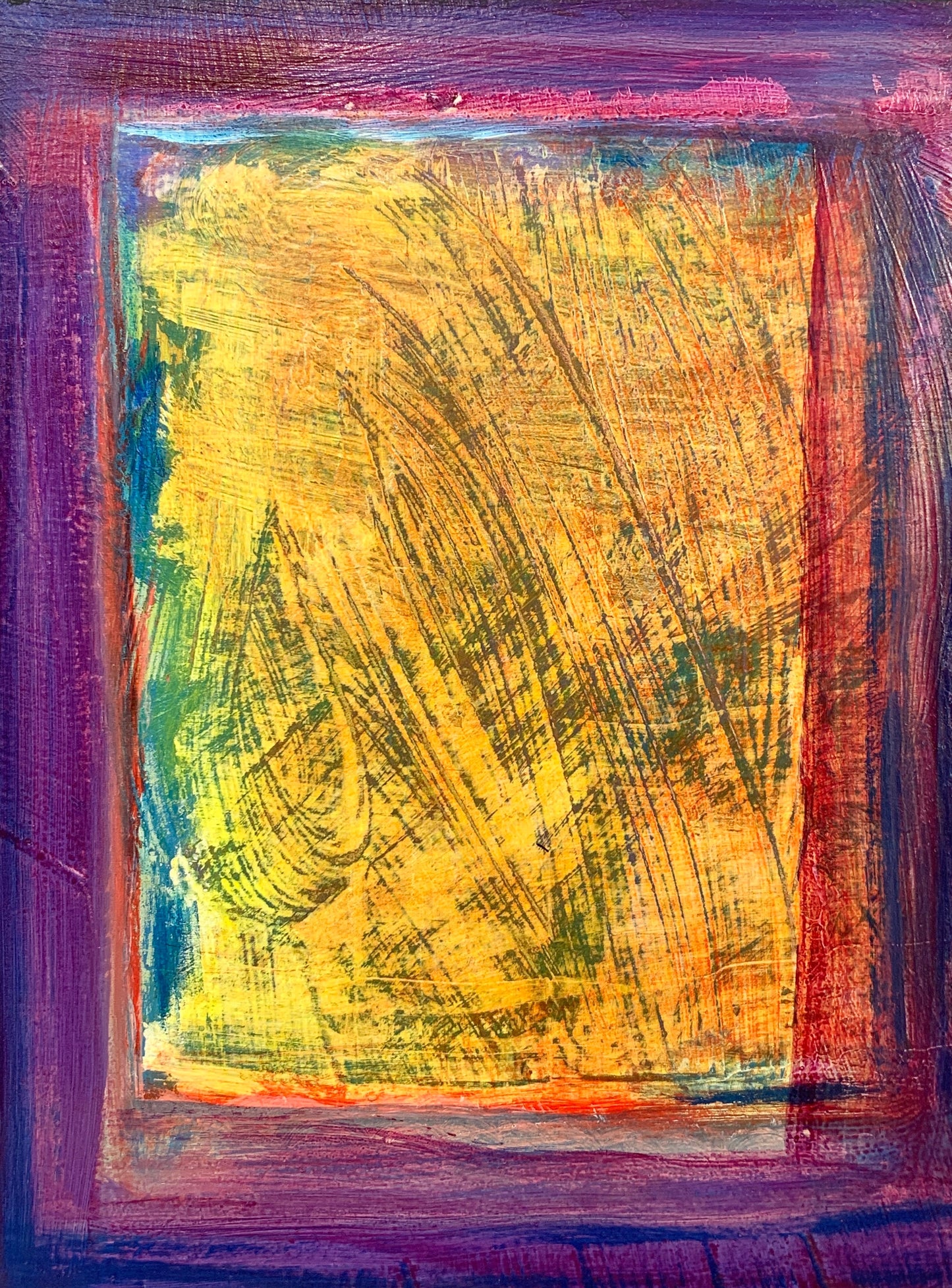 Window: Summer, Acrylic Painting