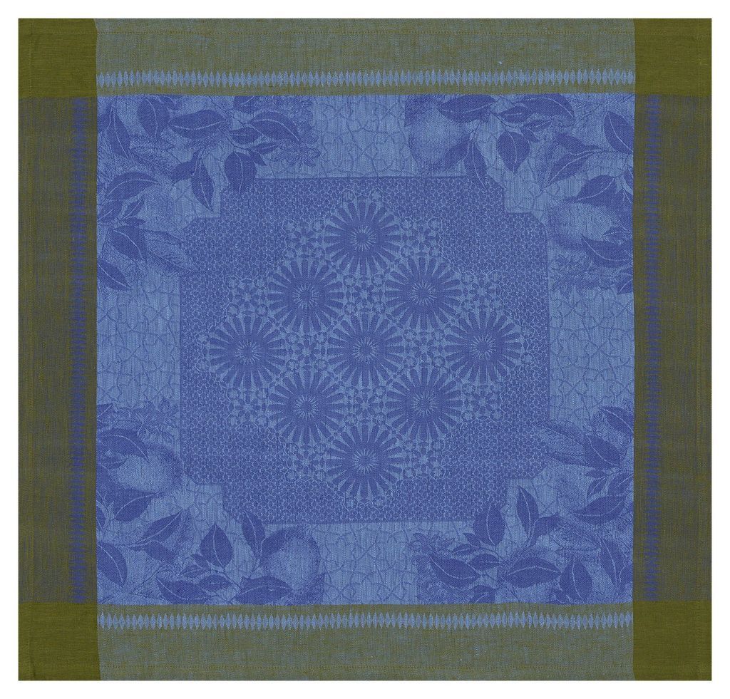 Jardin D'Orient Blue Linen Napkin