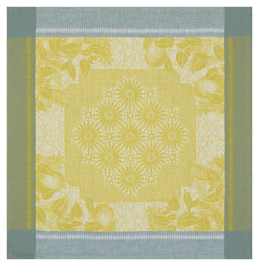 Jardin Dorient Yellow Linen Napkin