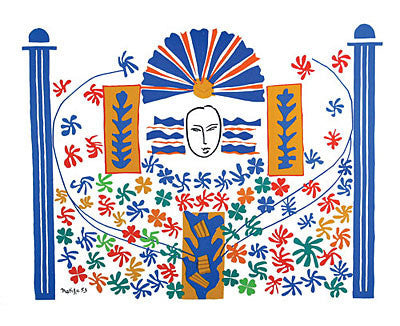 "Apollon (Apollo)" - r. h. ballard shop, Lithograph, Blue and Yellow