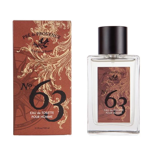 No.63 Eau de Toilette in a brown bottle with a black lid