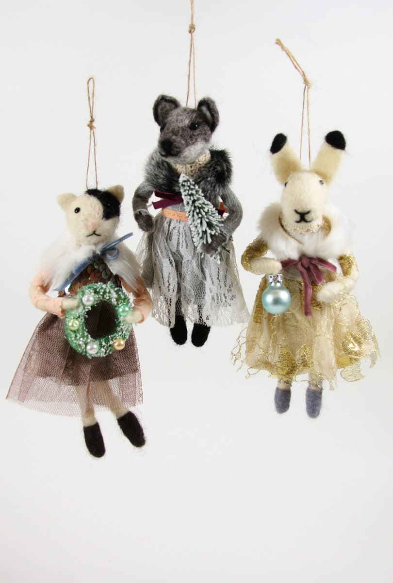 Large Felt Solstice Party Ornaments