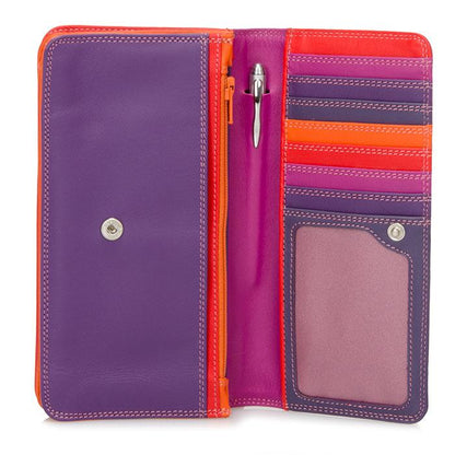 Medium Matinee Wallet in Sangria Color Scheme Interior