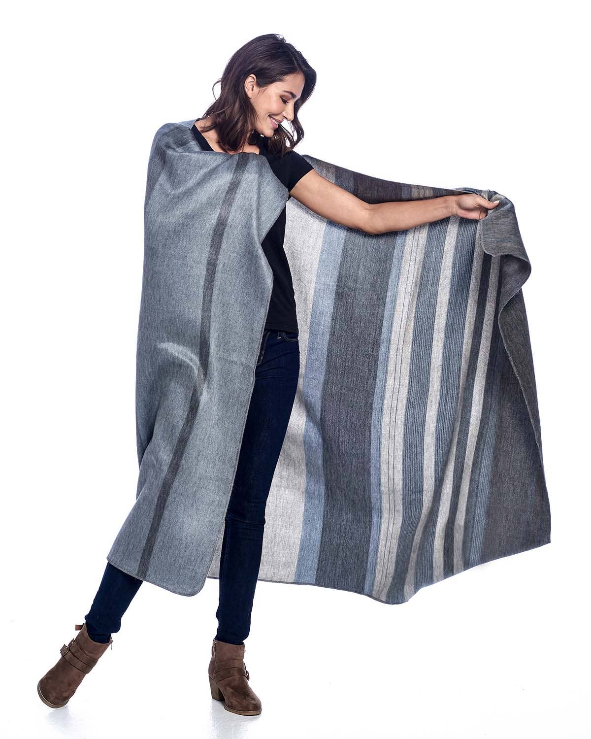 Vanilla Bean Throw Modeled