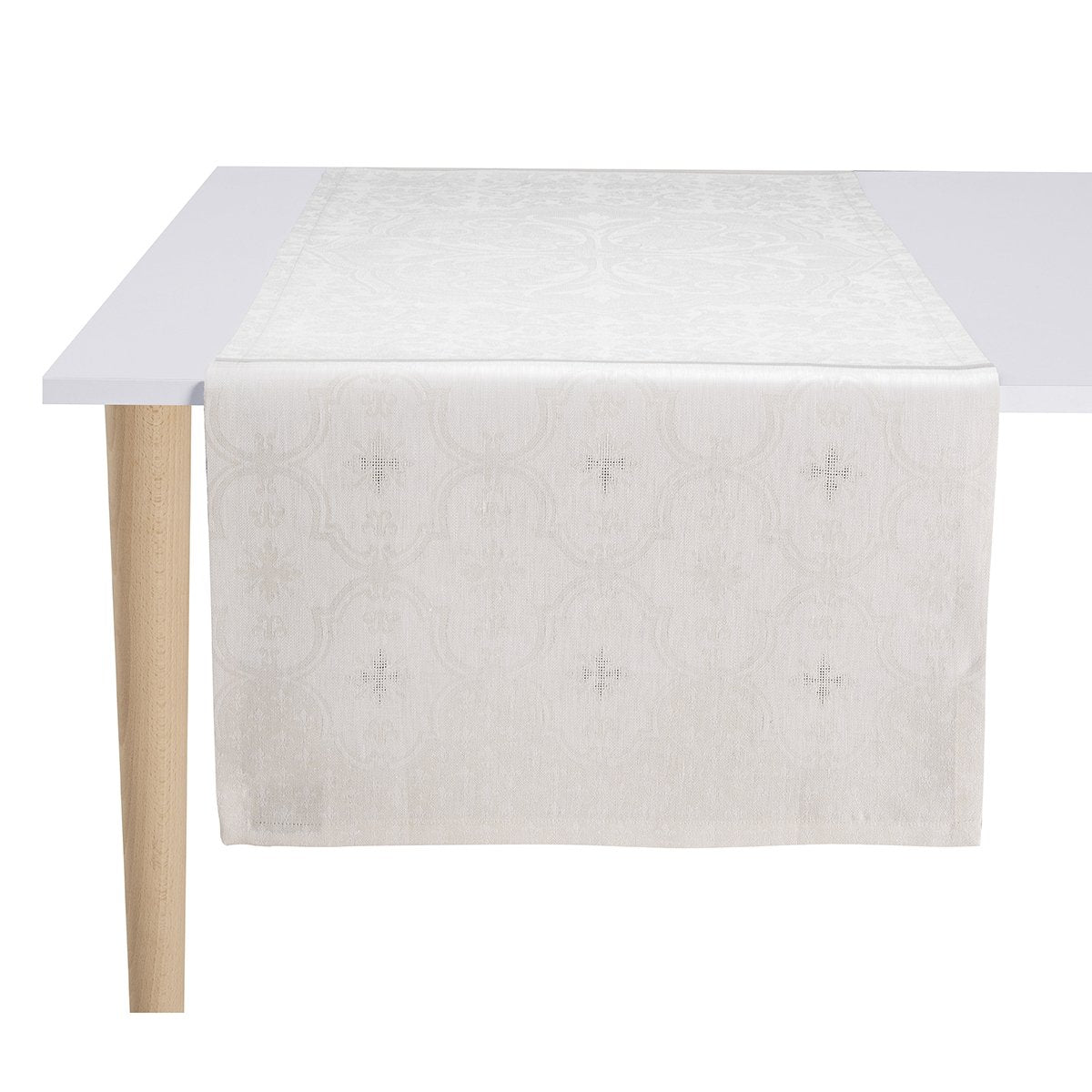 Armoiries White LInen Runner