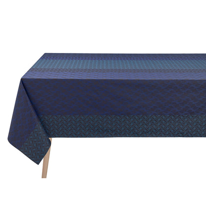 Caractere Blue Coated Tablecloth