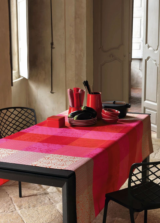 Fleurs de Kyoto Cherry Coated Tablecloth - r. h. ballard shop