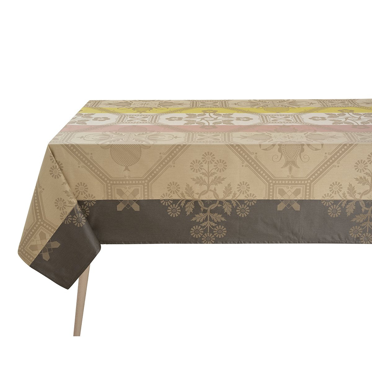 Hacienda Beige Coated Tablecloth