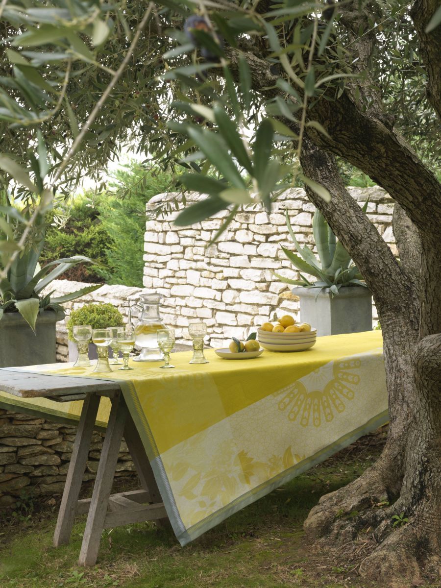 Jardin D'orient Yellow Linen - r. h. ballard shop