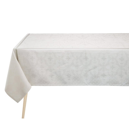 Armoiries White Linen Tablecloth