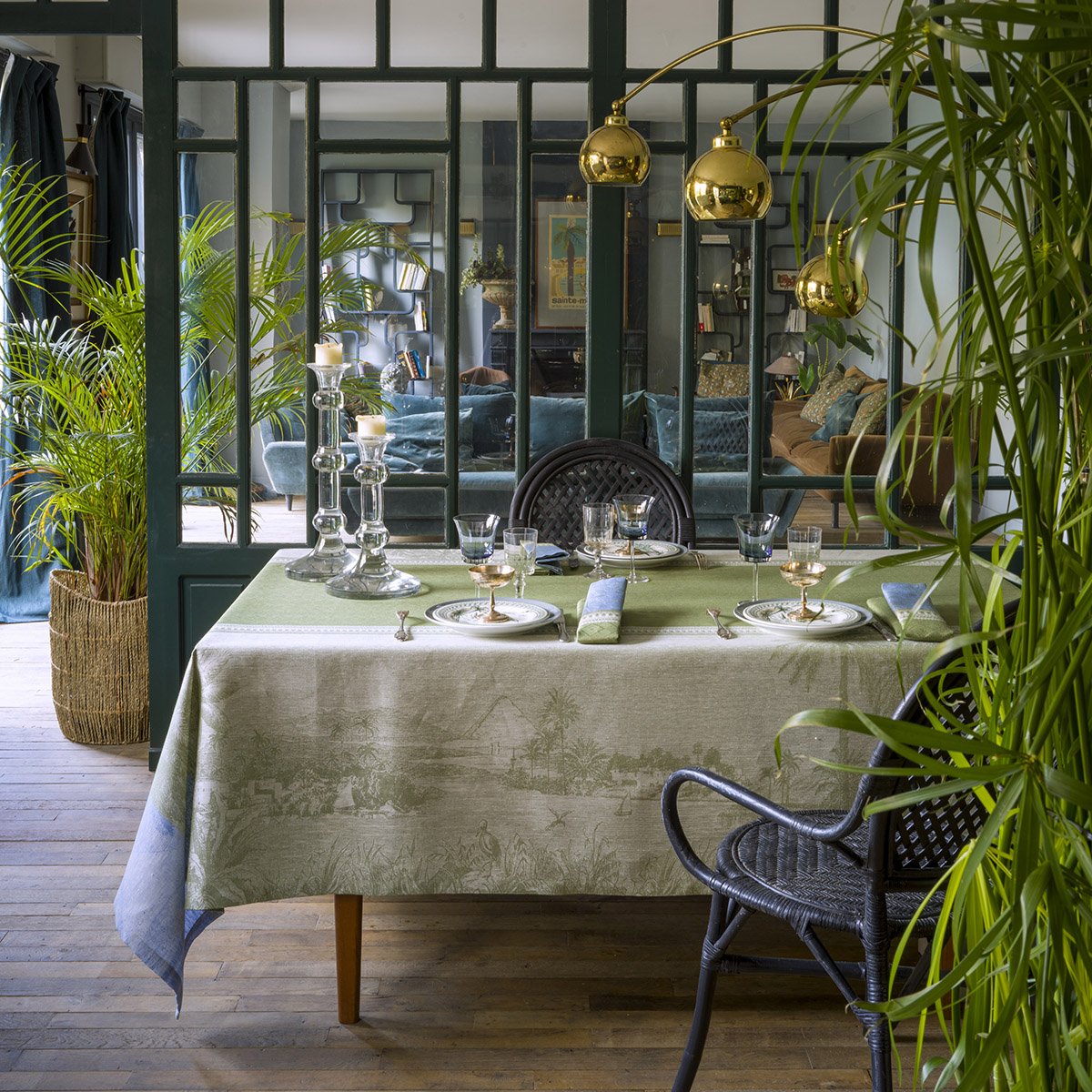 Coisiere Sur Le Nil Palm Linen AMbiance