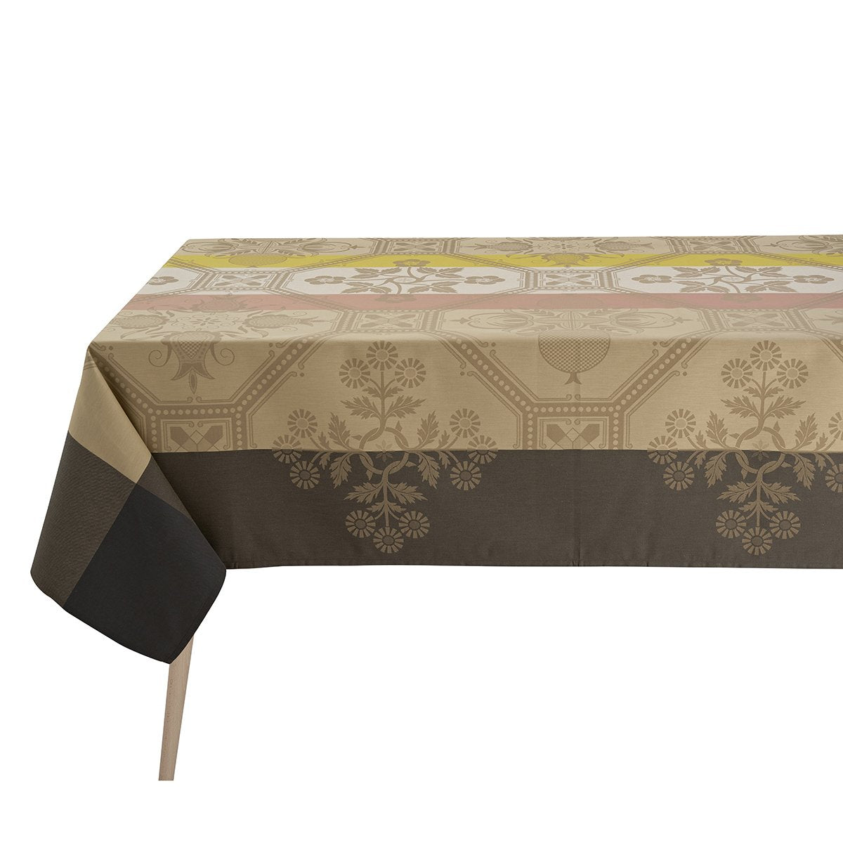 Hacienda Beige Cotton Tablecloth