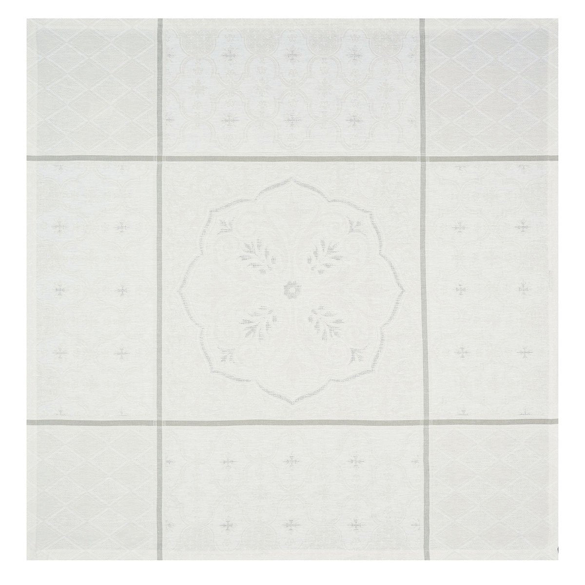 Armoiries White Linen Small Tablecloth