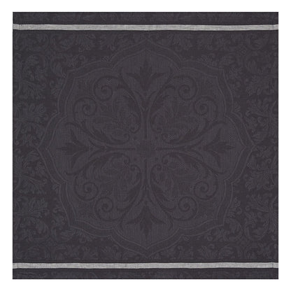 Armoiries Black Linen Napkin