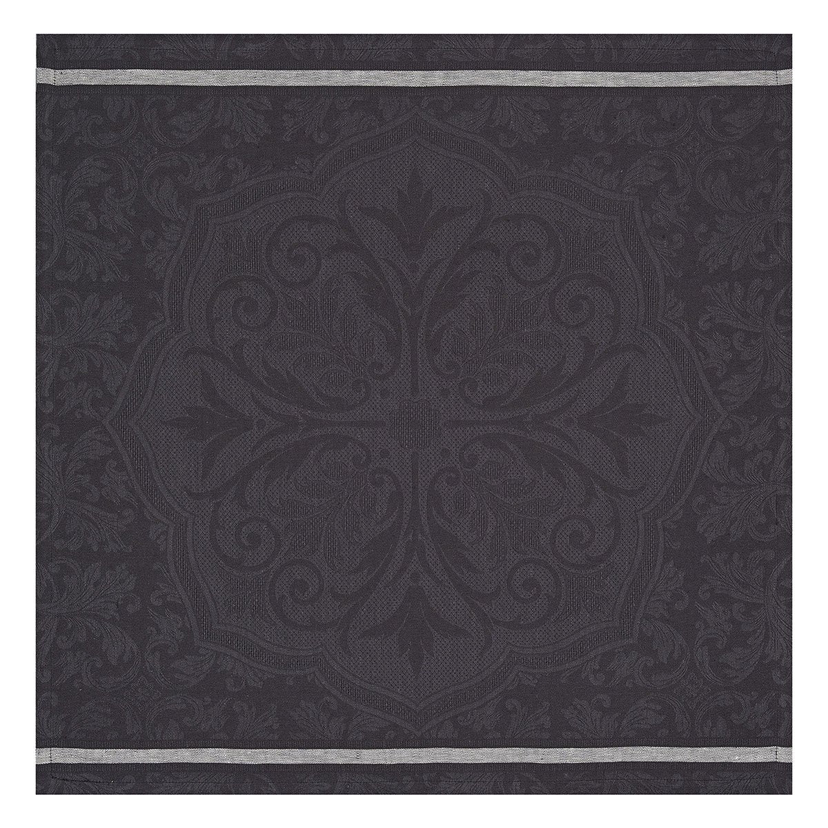 Armoiries Black Linen Napkin