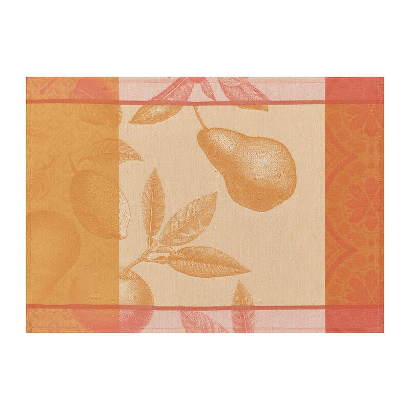 Arriere-Pays Orange Coated Placemats Set of 2