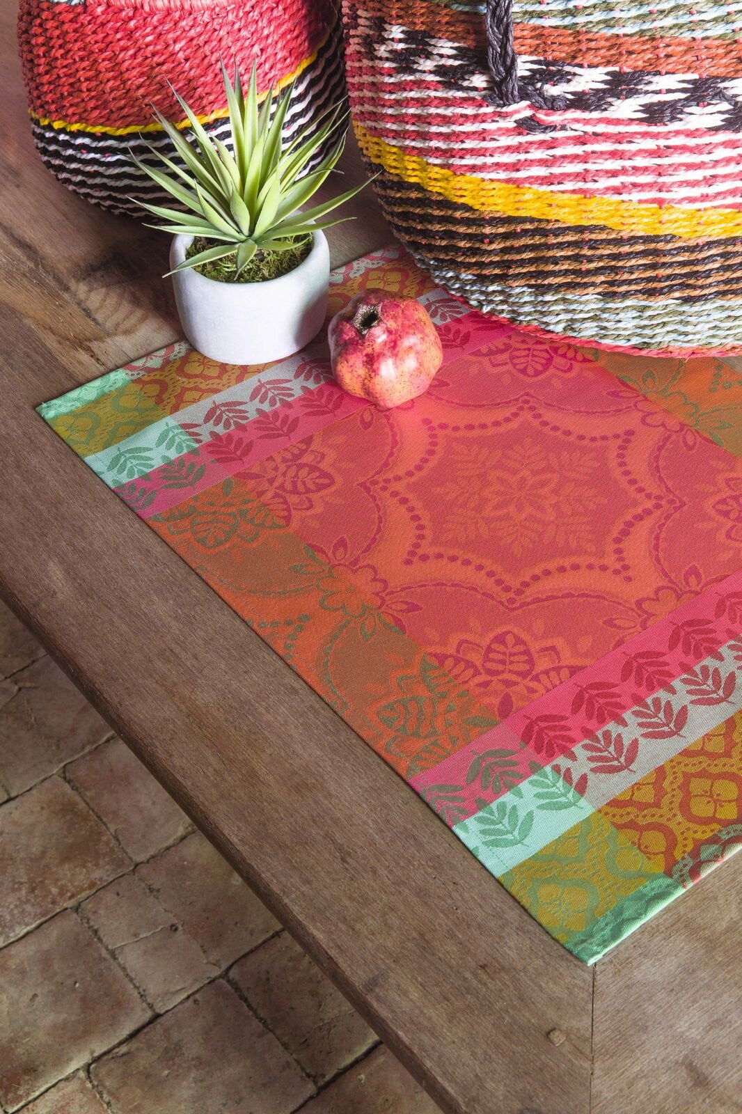 Bastide Red Pepper Placemats Set of 2 - r. h. ballard shop