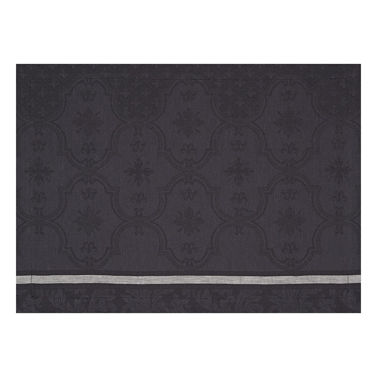 Armoiries Black Linen Placemat