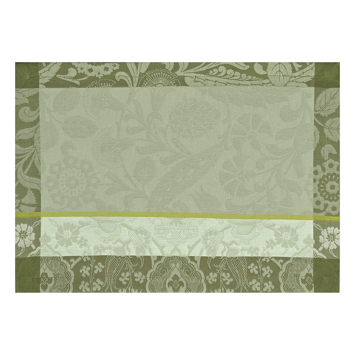 Voyage Iconique Green Fig, Set of 2 Coated Placemats