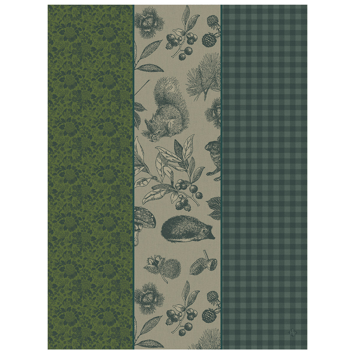 Dans Les Bois Tryptique Green Towel