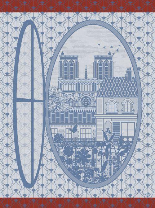Fenetre Sur Paris Sky Towel - r. h. ballard shop